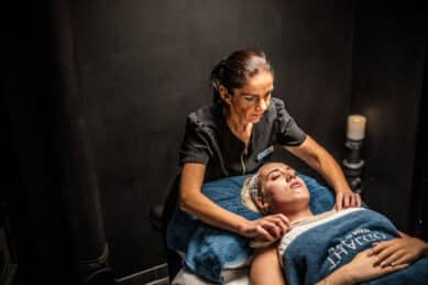 Massasje i spaet på Hurdalsjøen Hotell & Spa